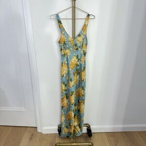 reformation floral silk maxi dress